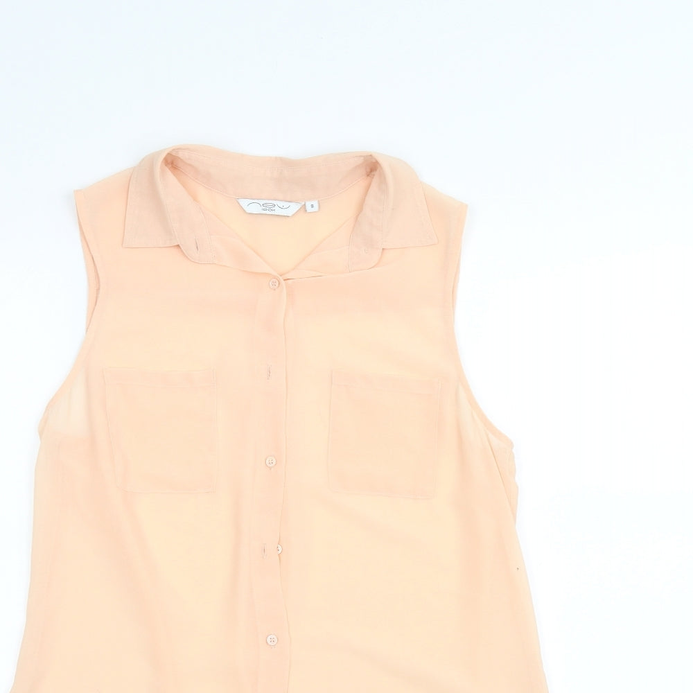 New Look Womens Pink   Basic Blouse Size 8