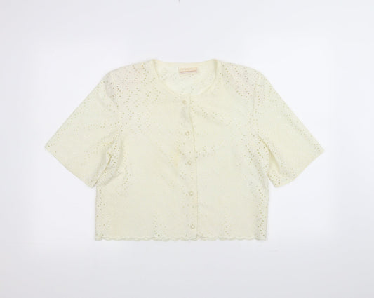 Dorothy Perkins Womens White   Cardigan Jumper Size 10