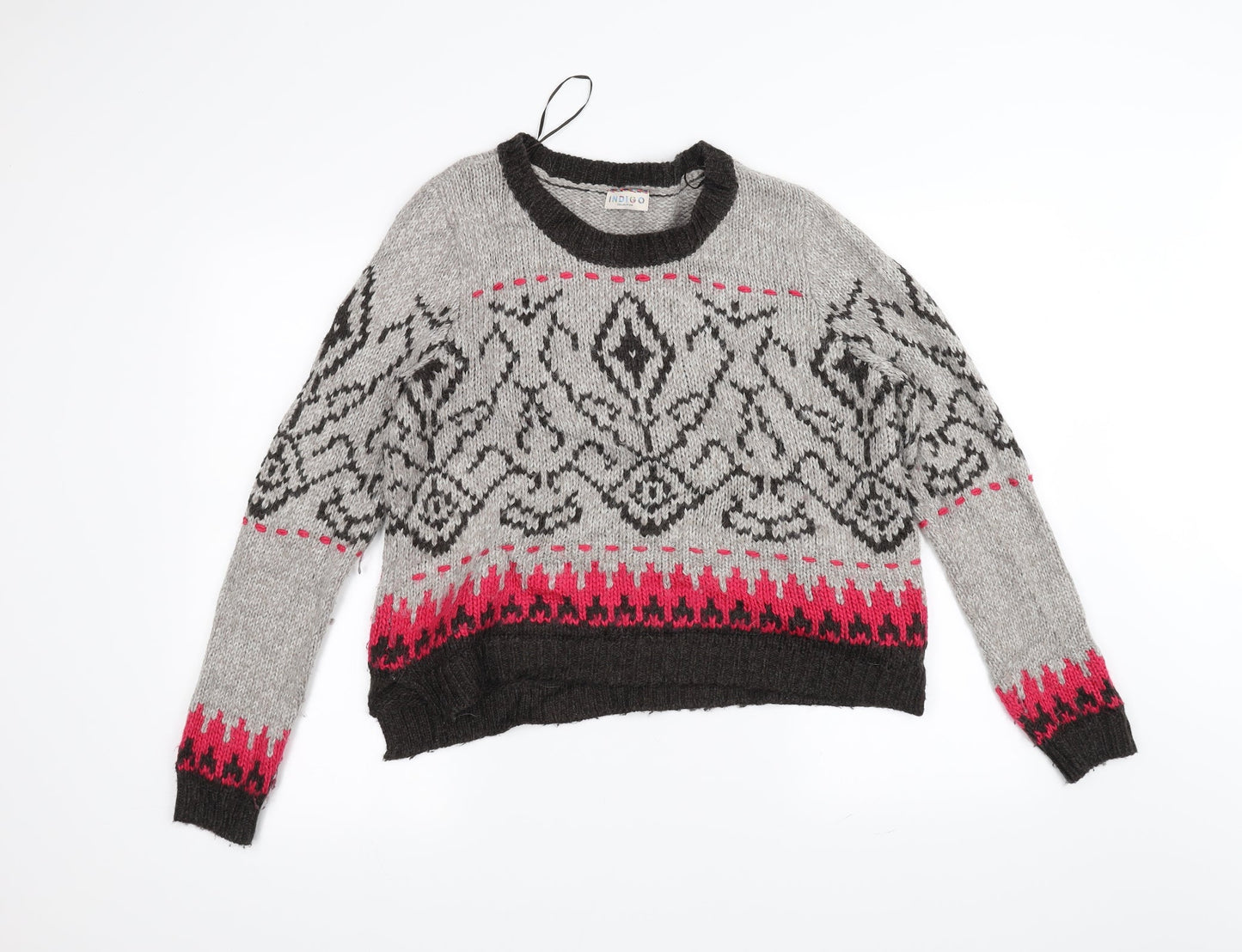 Marks and Spencer Womens Grey  Knit Pullover Jumper Size 12