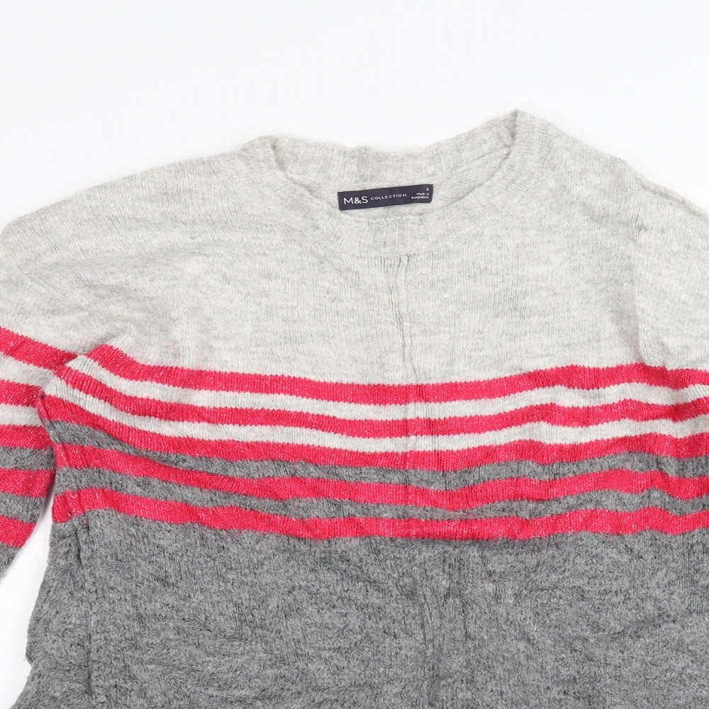 Marks and Spencer Womens Grey   Pullover Jumper Size S