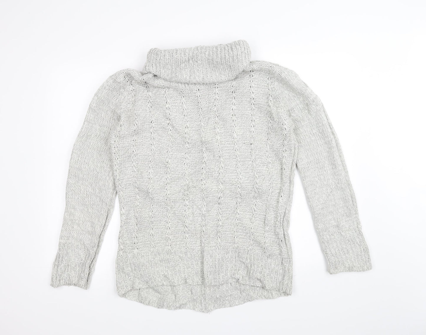 M&Co Womens White  Knit Pullover Jumper Size 14