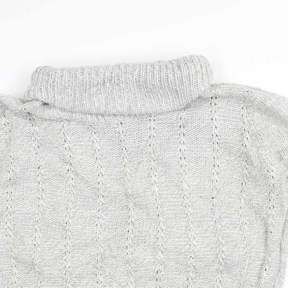 M&Co Womens White  Knit Pullover Jumper Size 14