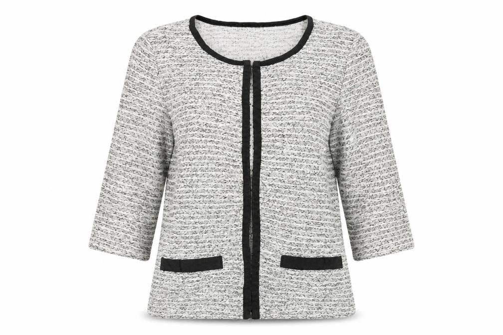 Bonmarché Womens White Cardigan Jumper Size S