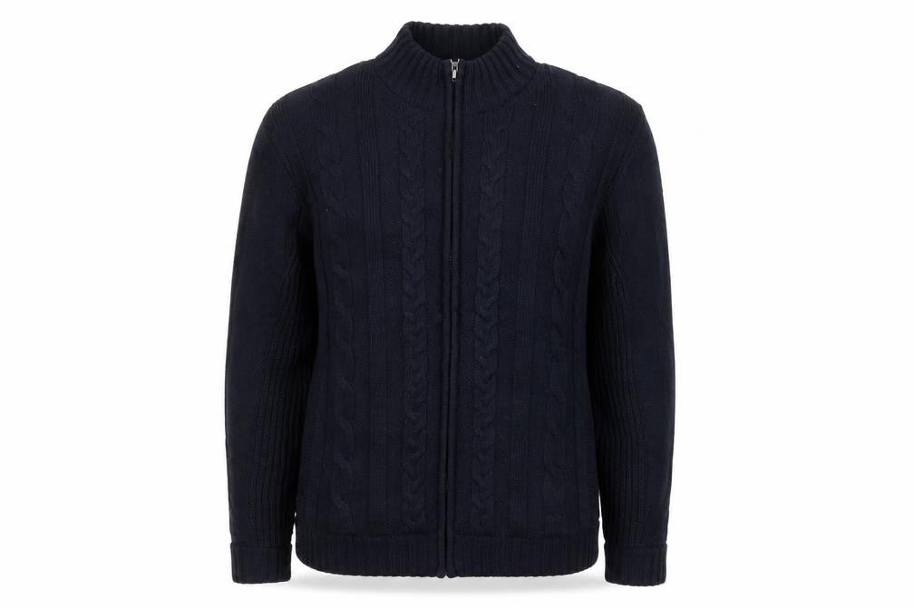 Atlantic Bay Mens Blue  Knit Jacket  Size M
