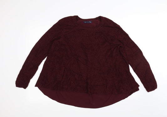 Marks and Spencer Womens Red   Pullover Jumper Size 14