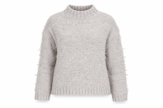 Front view of Primark women’s white knit jumper, size S