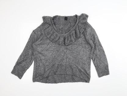 Additional front view of River Island women’s grey jumper, size M