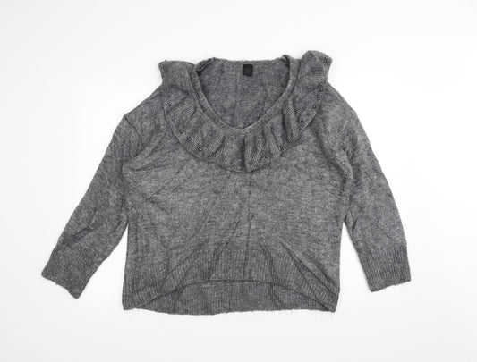 River Island Womens Grey   Pullover Jumper Size M