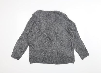 Back view of River Island women’s grey jumper, size M