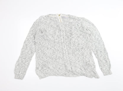 Additional front view of Per Una women’s white jumper, size UK 16