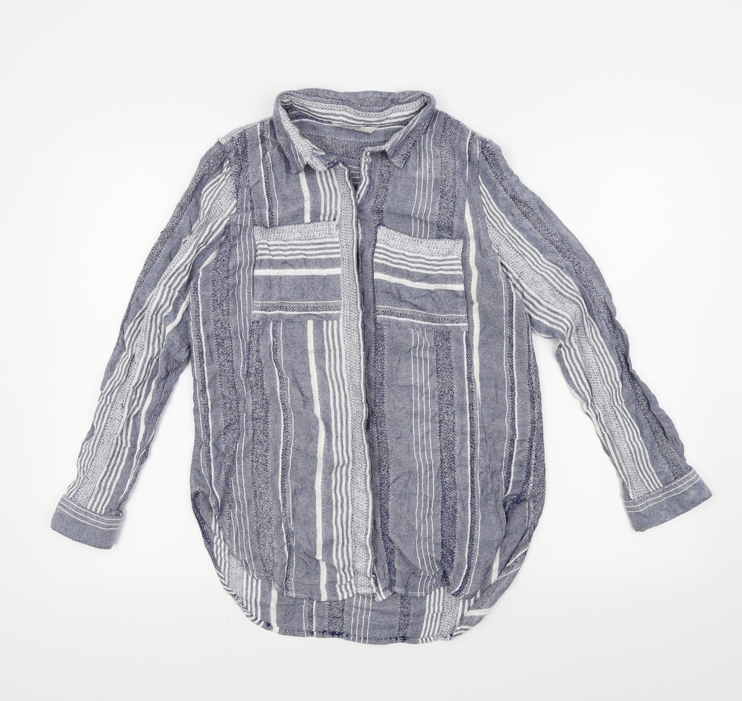 George Womens Blue   Basic Button-Up Size 12