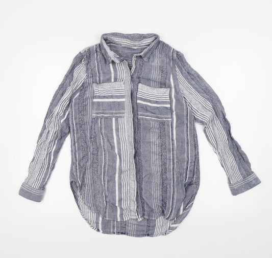 George Womens Blue   Basic Button-Up Size 12