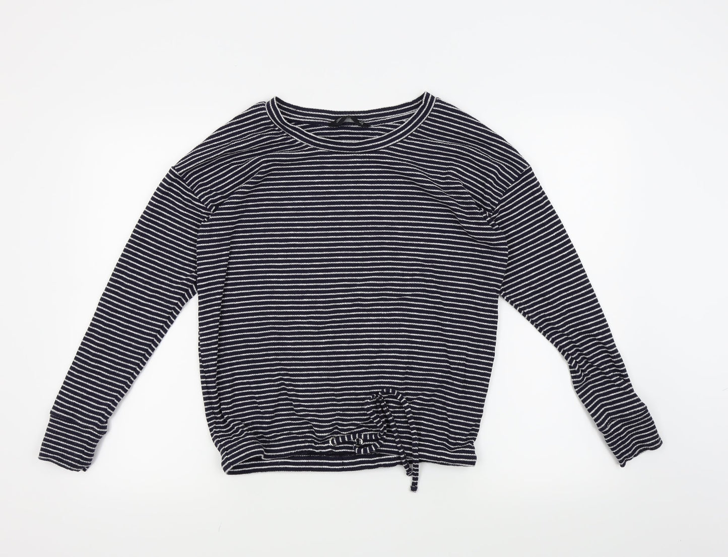 F&F Womens Blue Striped  Pullover Jumper Size 12