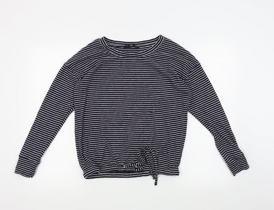 F&F Womens Blue Striped  Pullover Jumper Size 12