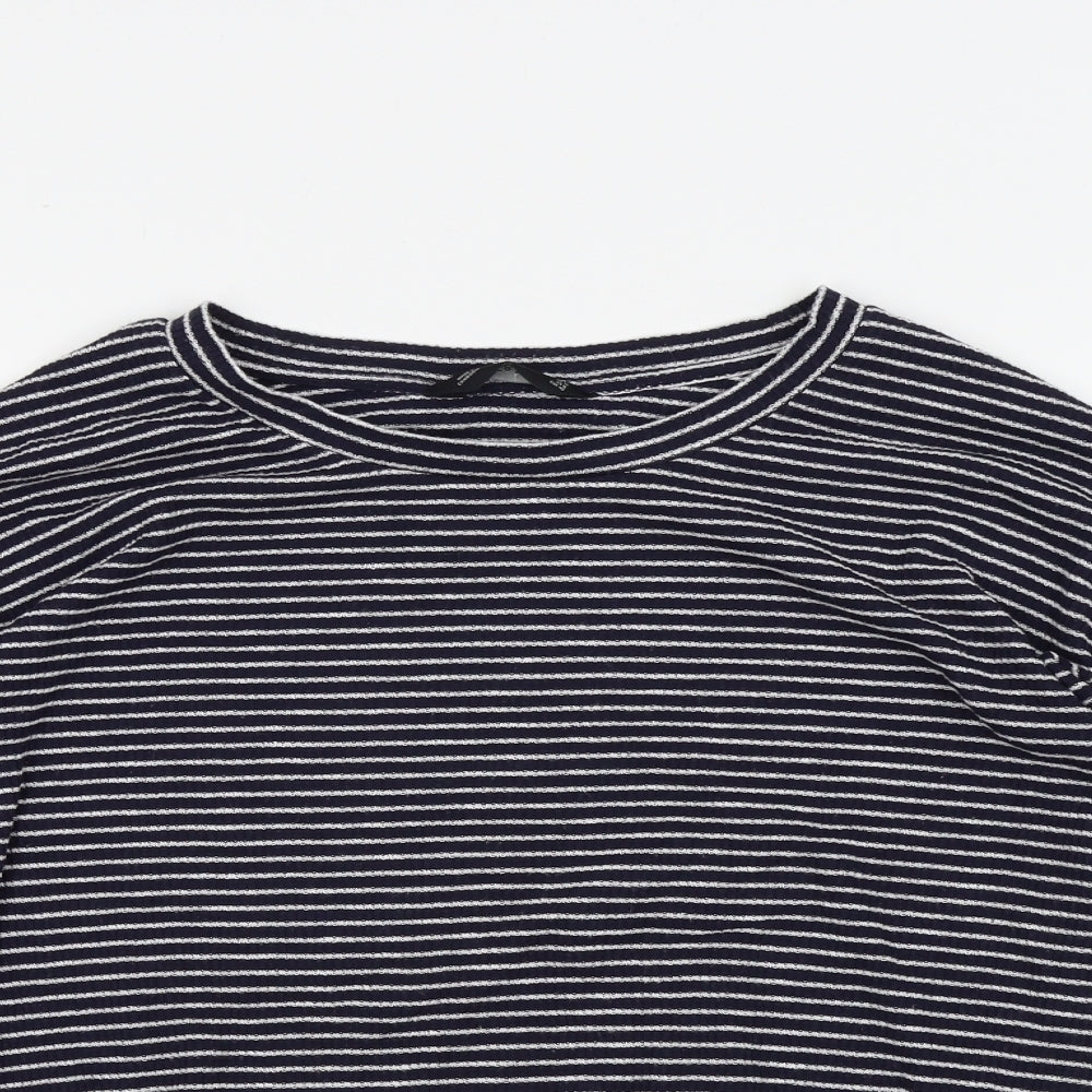 F&F Womens Blue Striped  Pullover Jumper Size 12