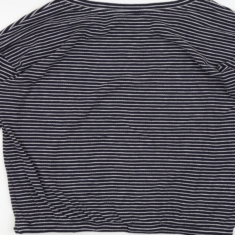 F&F Womens Blue Striped  Pullover Jumper Size 12