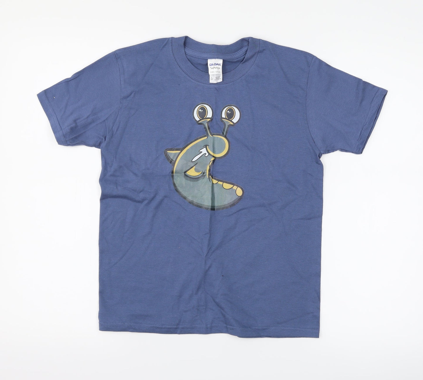 Gildan Boys Blue   Basic T-Shirt Size 9-10 Years  - slug