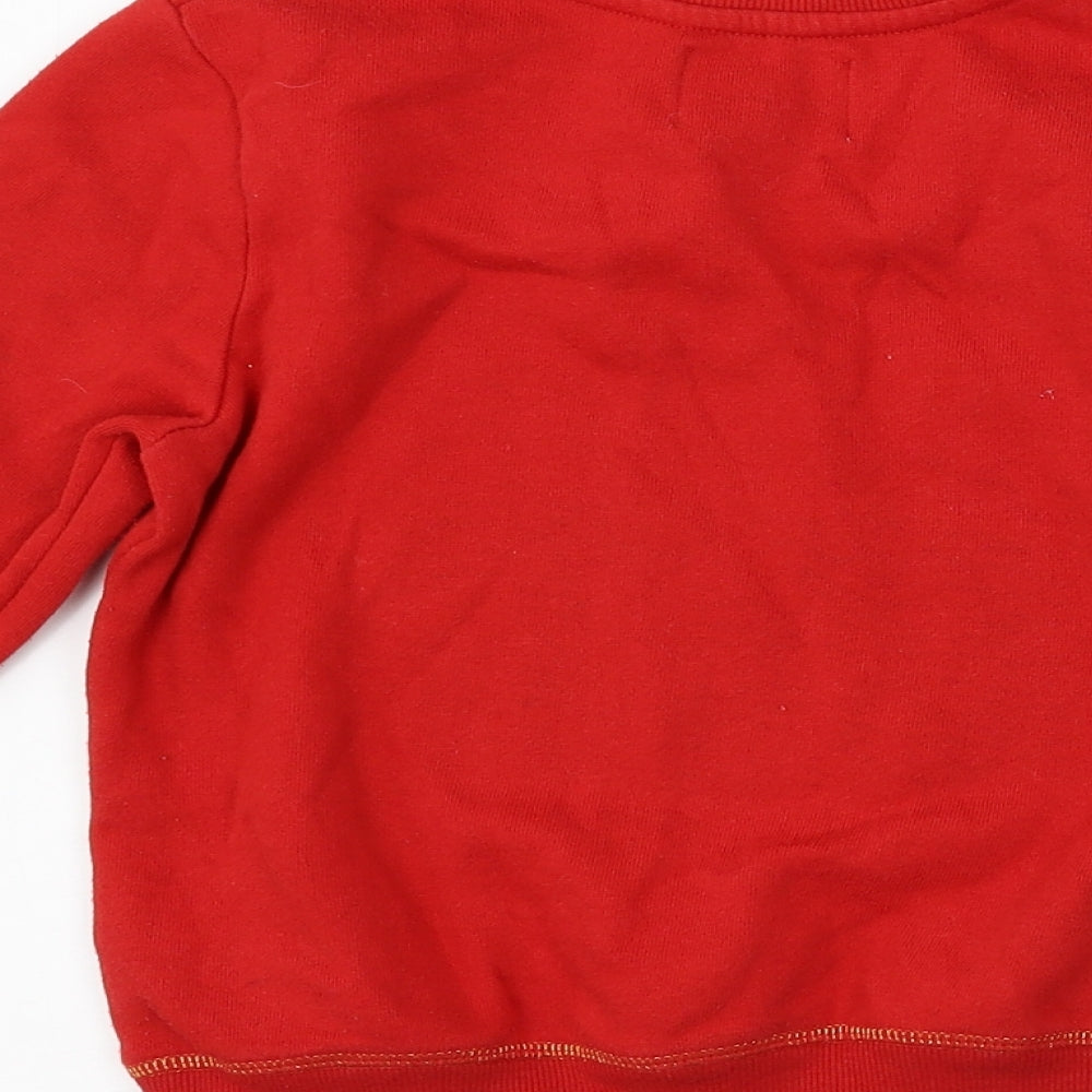 George Girls Red   Pullover Sweatshirt Size 6-7 Years  - Team Rudolph