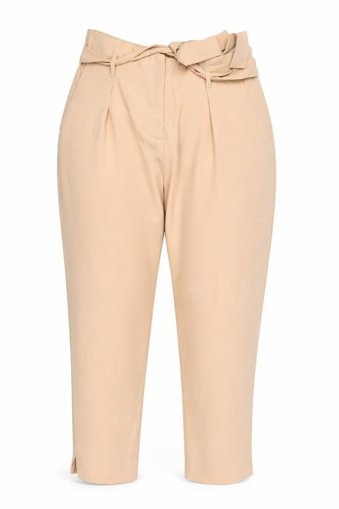 River Island Womens Beige   Capri Trousers Size 10 L25 in