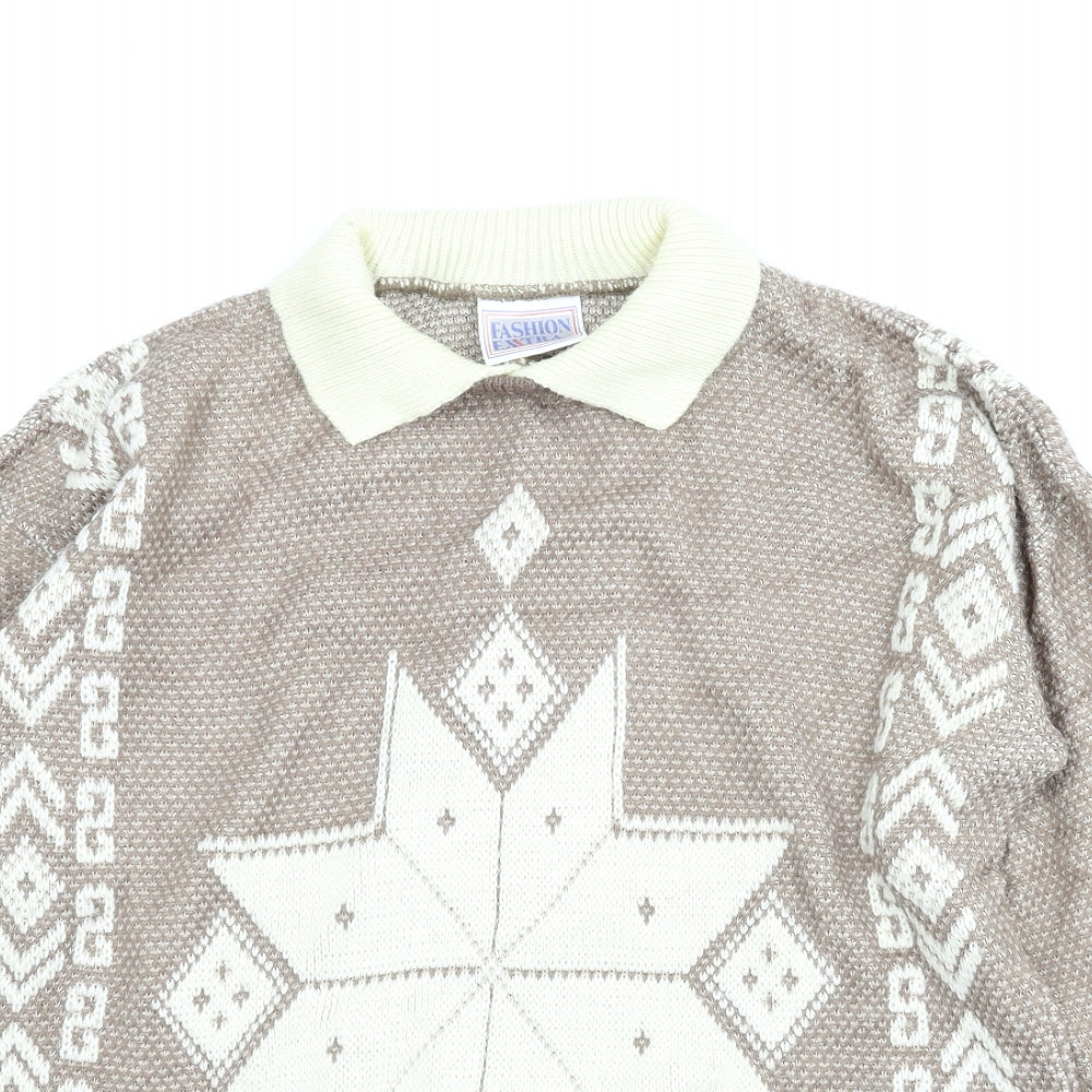 Fashion Extra Womens Brown   Pullover Jumper Size 14