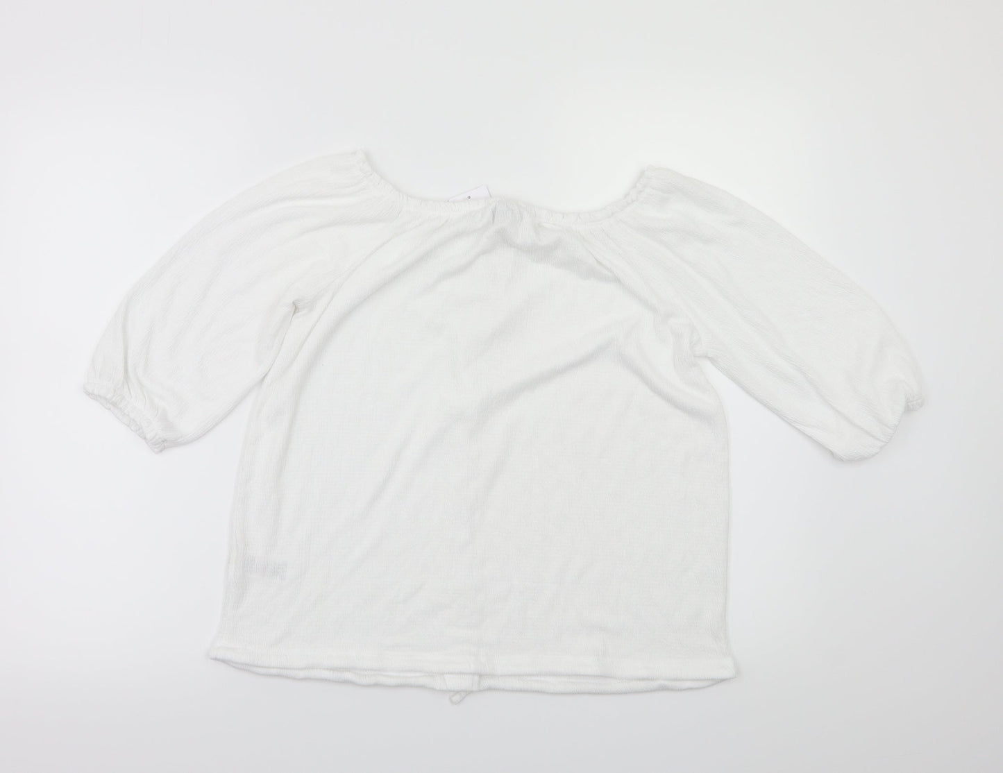 payapa Womens White   Basic T-Shirt Size 10