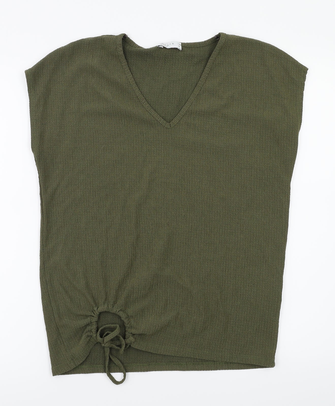 Papaya Womens Green   Basic Polo Size 10