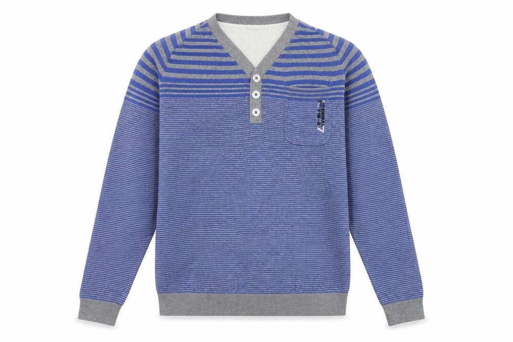 NEXT Mens Blue Striped  Pullover Hoodie Size L