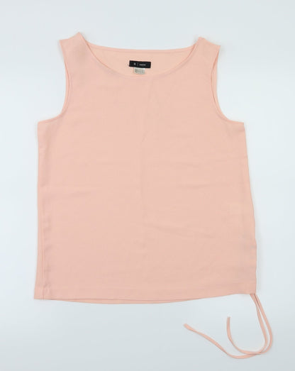 Additional front view of Essentials women’s pink basic t-shirt, size UK 10