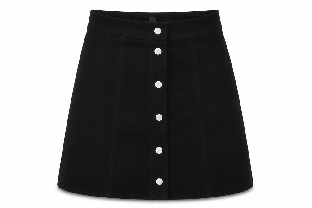 H&M Womens Black   A-Line Skirt Size 8