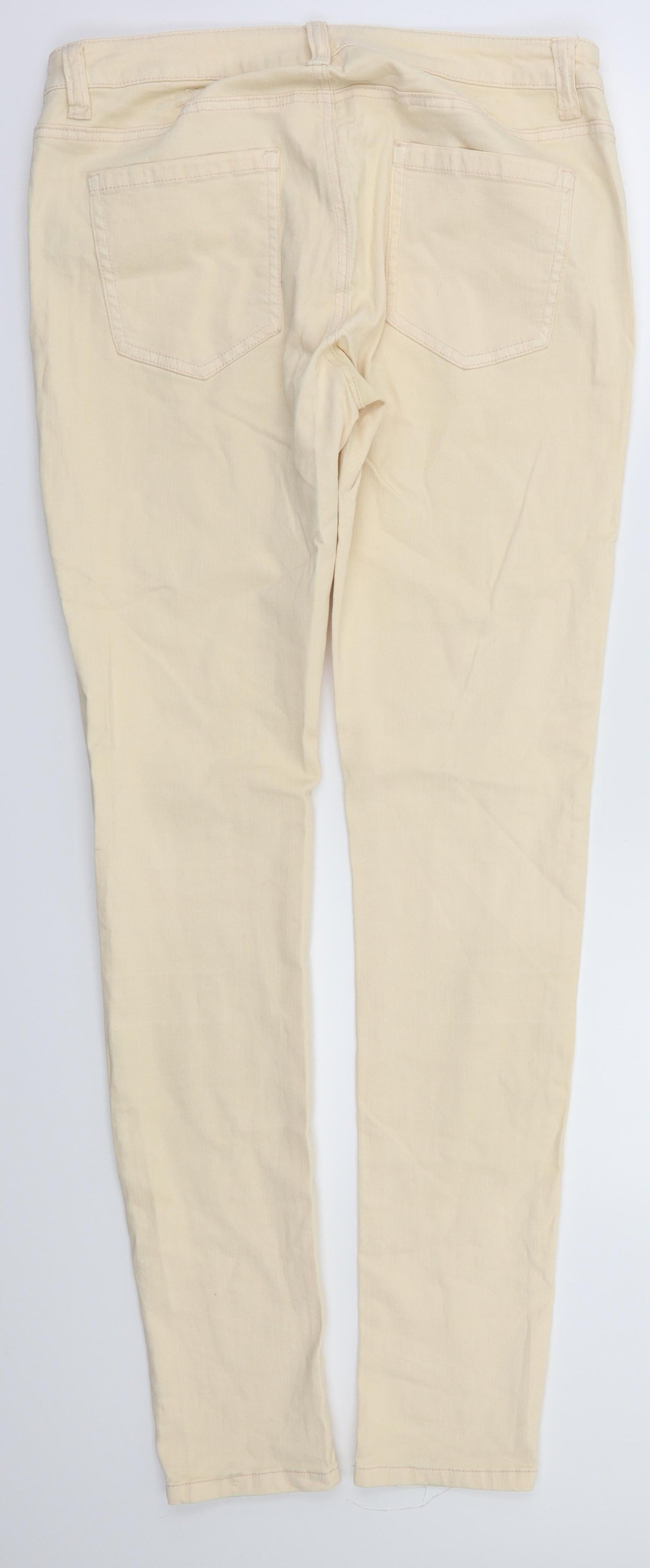 b.young Womens Ivory   Skinny Jeans Size 30 L32 in