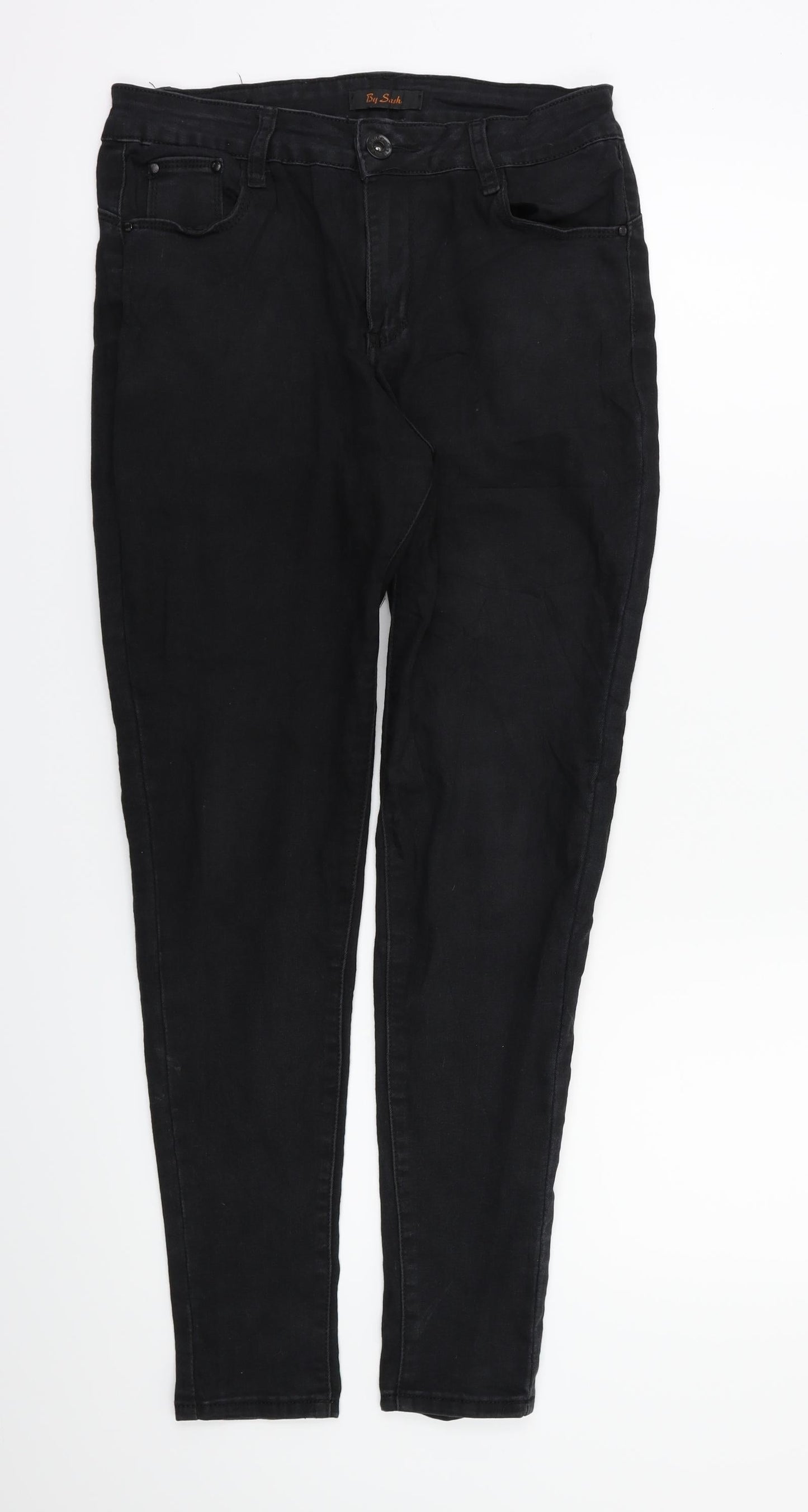 by sasha Womens Black   Skinny Jeans Size 10 L28 in