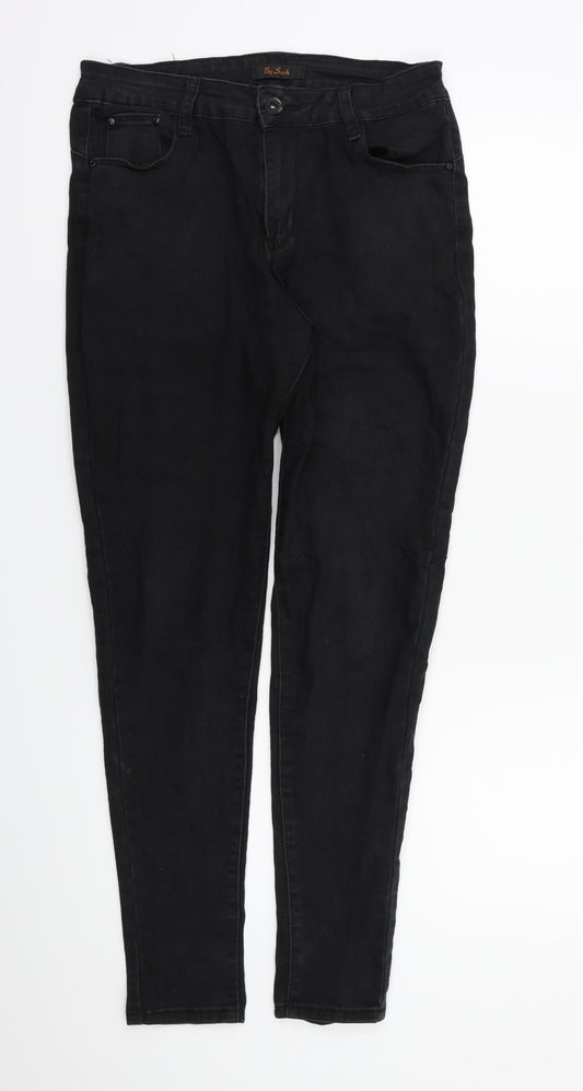 by sasha Womens Black   Skinny Jeans Size 10 L28 in