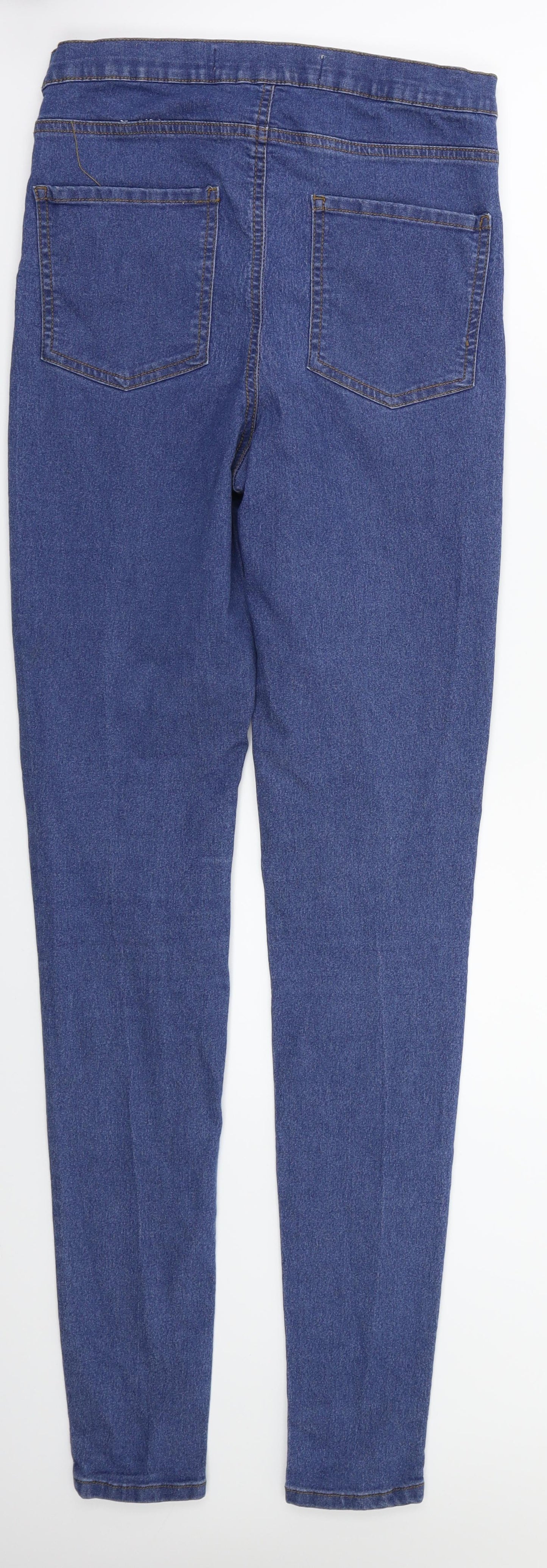 Denim&co Womens Blue   Skinny Jeans Size 12 L32 in