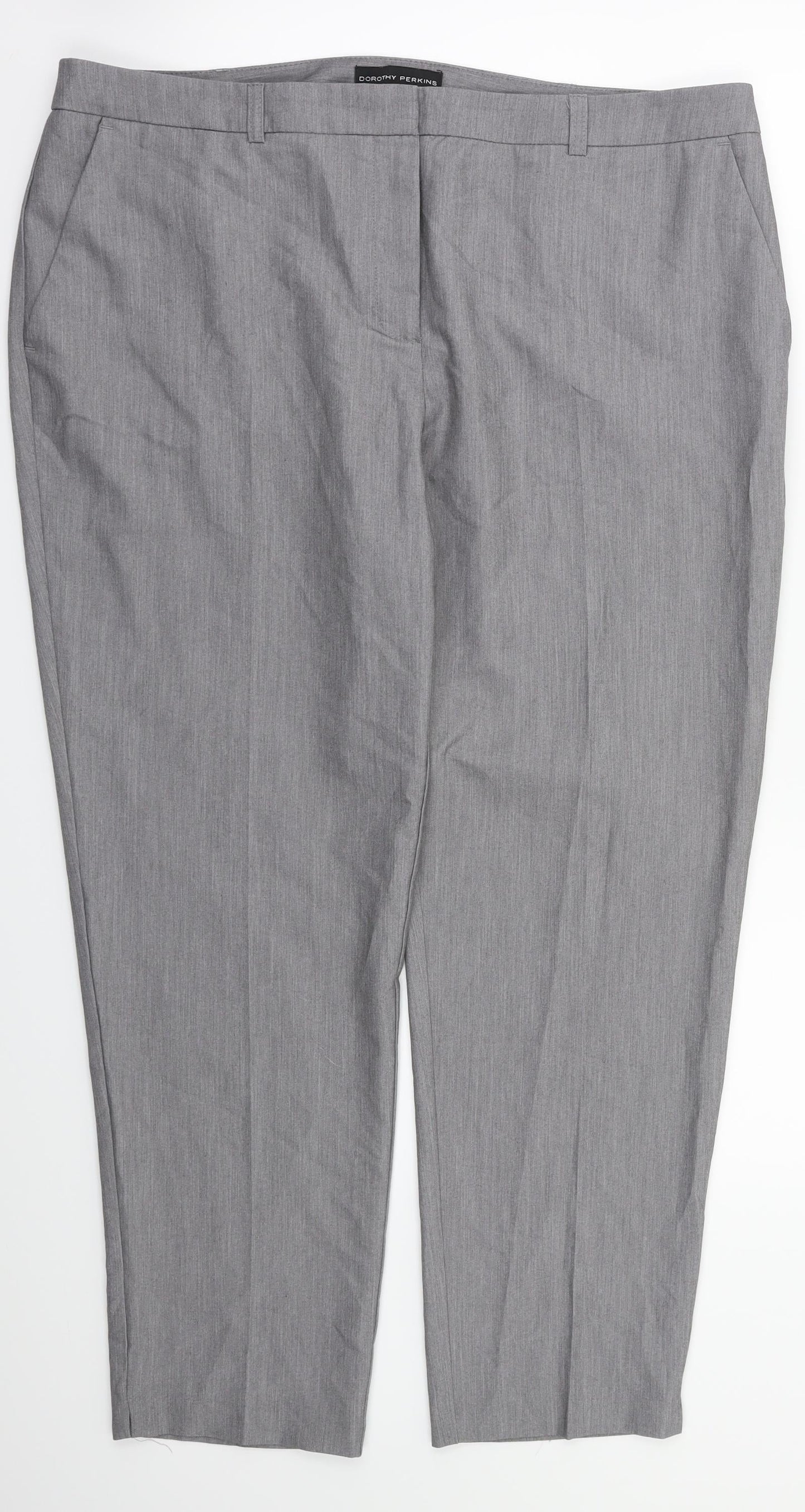 Dorothy Perkins Womens Grey   Trousers  Size 12 L27 in