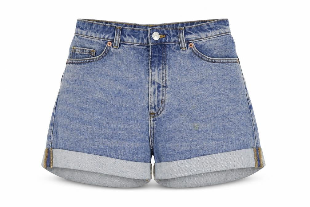 Monki Womens Blue   Hot Pants Shorts Size 26 in