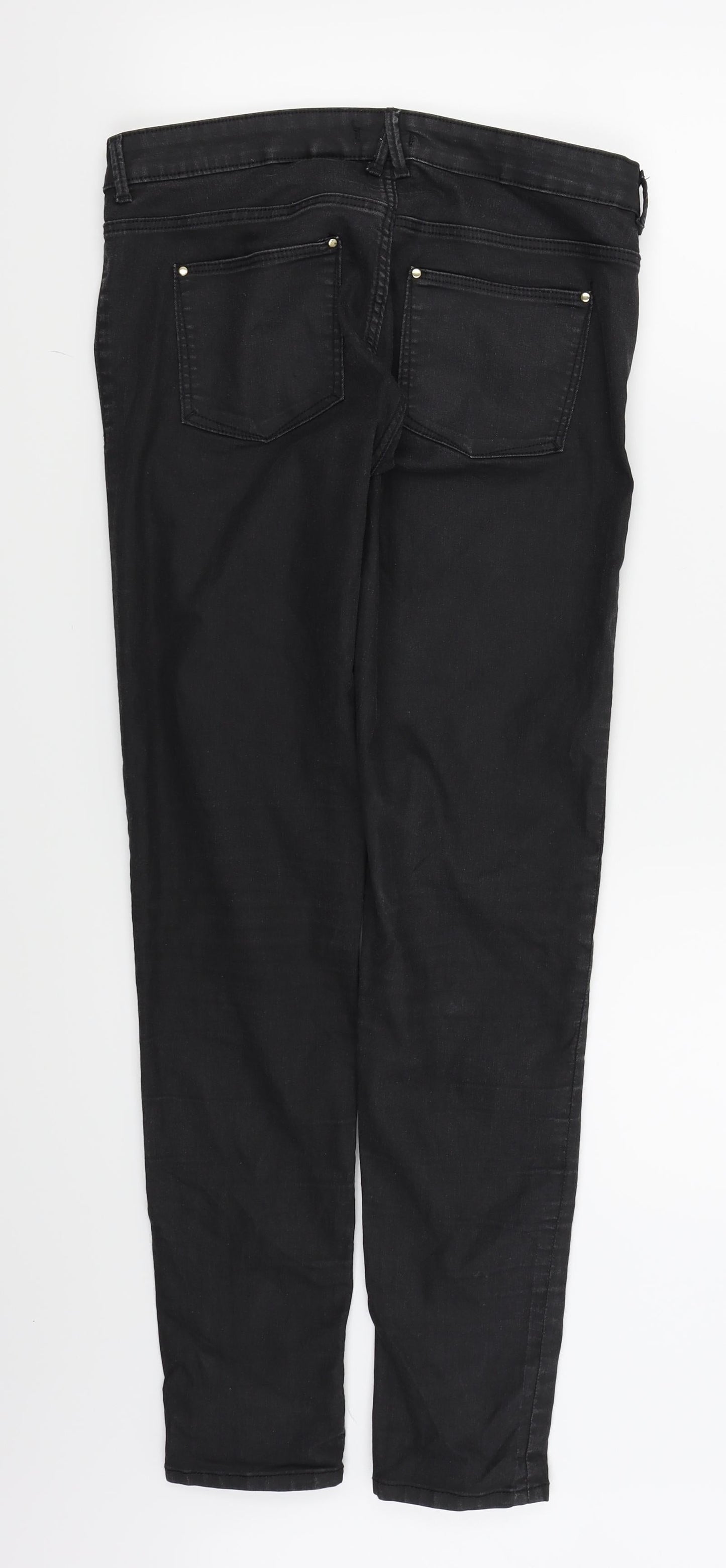 H&M Womens Black   Skinny Jeans Size 10 L28 in