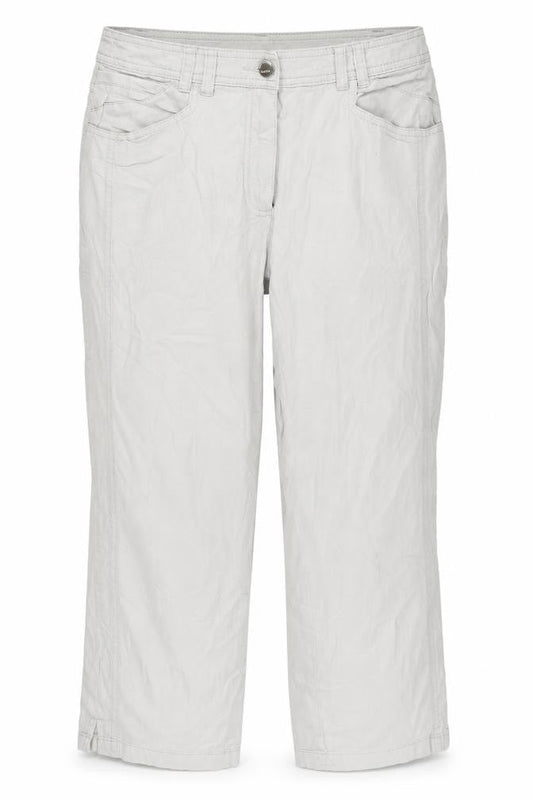 Canda Womens Grey   Capri Trousers Size 10 L22 in