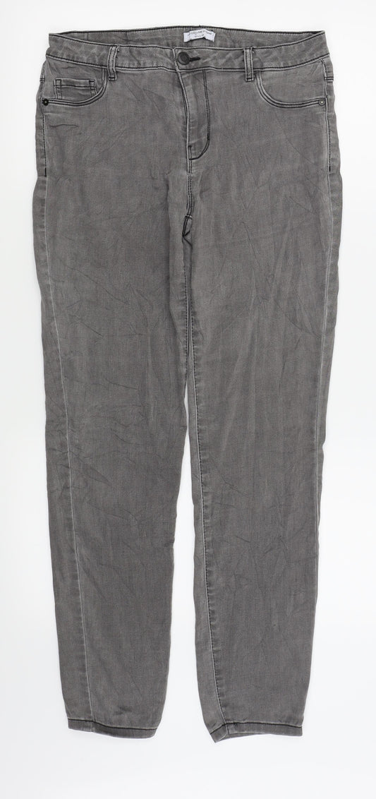Jaqueline deYong Womens Grey   Skinny Jeans Size 30 in L28 in