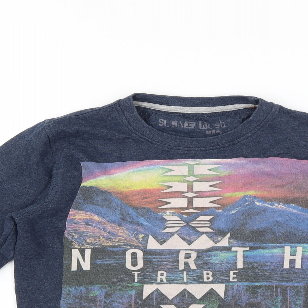 Matalan Boys Blue   Pullover Sweatshirt Size 6 Years  - north tribe