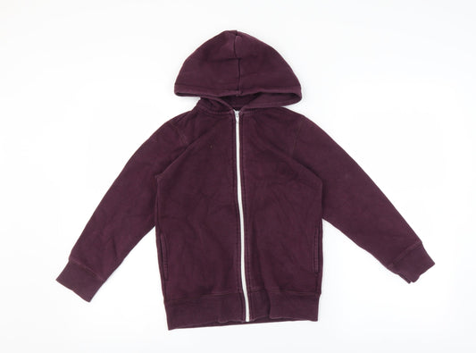 Matalan Boys Purple   Full Zip Hoodie Size 8-9 Years
