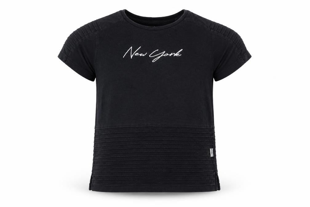 Primark Boys Black   Basic T-Shirt Size 7-8 Years  - new york
