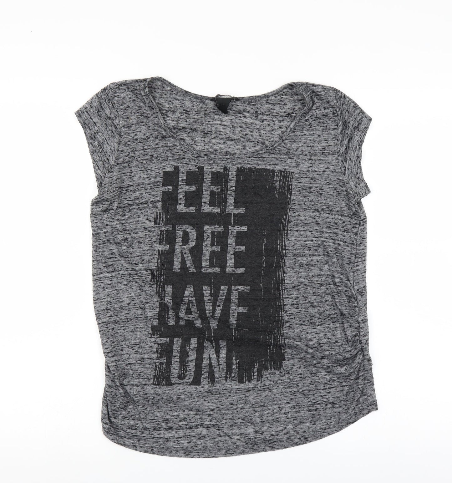 H&M Womens Grey   Basic T-Shirt Size M  - feel free have fun