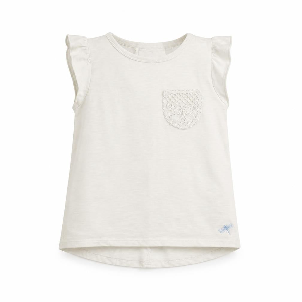 NEXT Girls White   Basic T-Shirt Size 6 Years