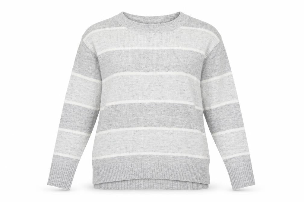 Gap Womens Grey Striped  Pullover Jumper Size M