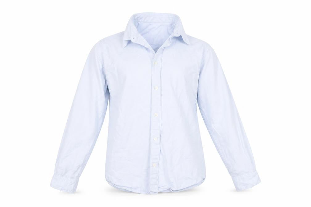 George Boys Blue   Basic Button-Up Size 11-12 Years