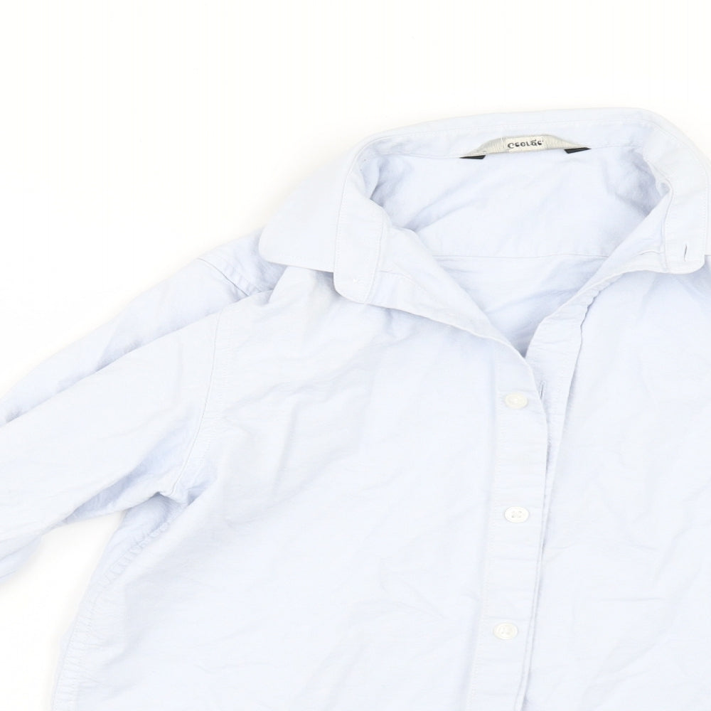 George Boys Blue   Basic Button-Up Size 11-12 Years