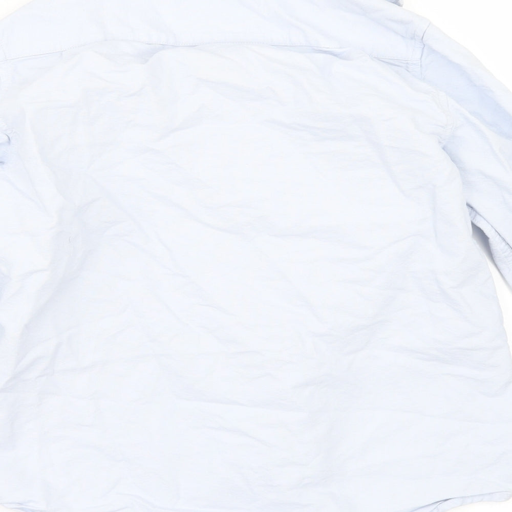 George Boys Blue   Basic Button-Up Size 11-12 Years