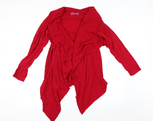 Boohoo Womens Red   Cardigan Jumper Size M