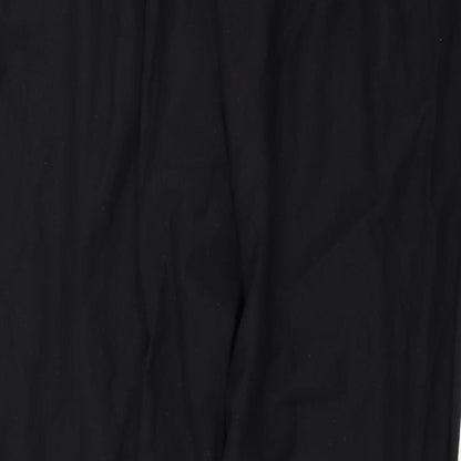 Brand and care label for Capsual women’s black trousers, size UK 20, 28-inch leg