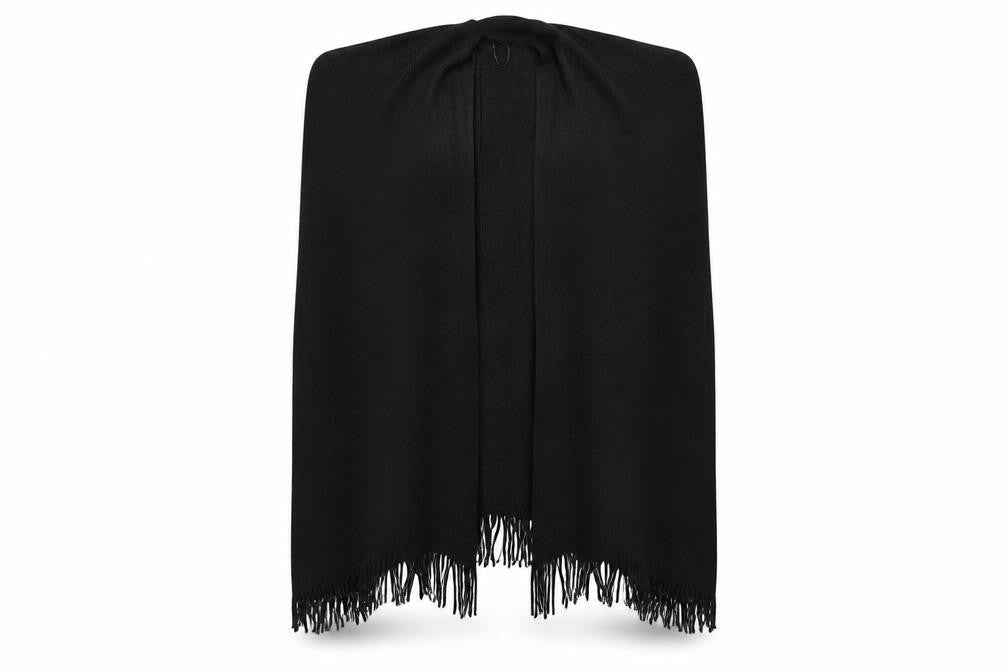Preworn Womens Black    Shawl/Wrap
